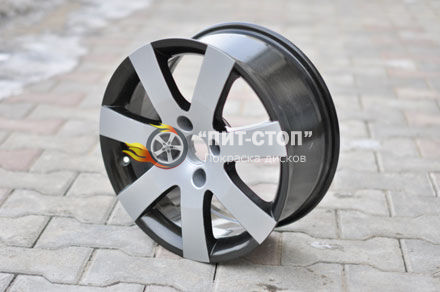 Покраска дисков порошковая Порошковая покраска дисков двухцветный диск