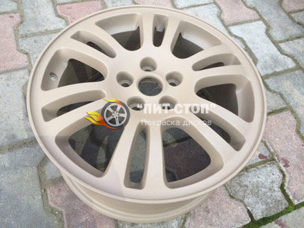 Покраска диска S650 бежевый муар