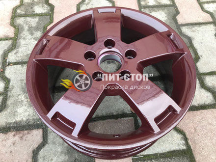 Покраска диска RAL 3007