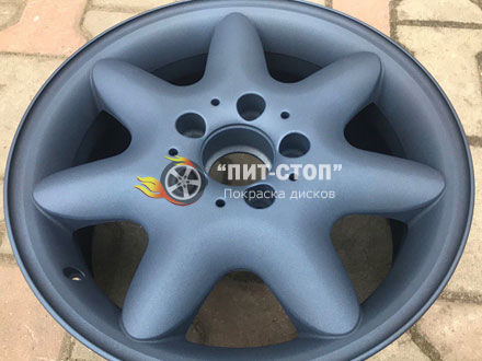 Окраска диска синий муар