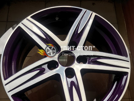 Покраска автомобильного диска