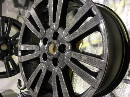 Муар металлизированный под лаком