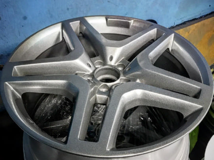 Диски AMG R20 покраска в серебро