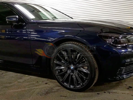 Покраска дисков БМВ чёрный металлик