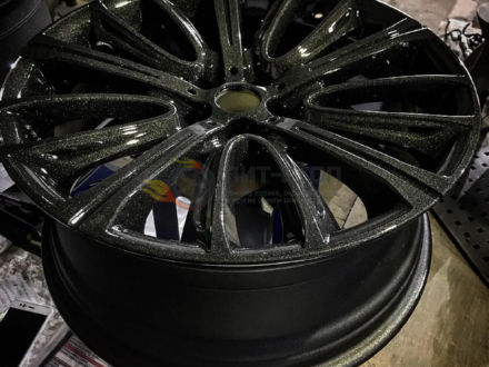 Муар металлизированный глянцевый