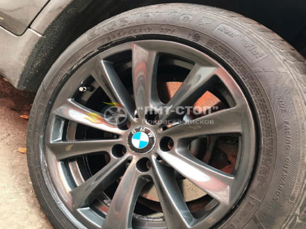 Порошковая покраска дисков в темный графит