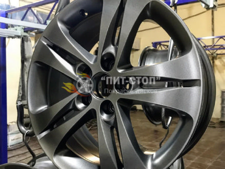 Покраска диска в графит 547