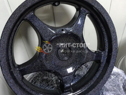 Чёрный с блестками