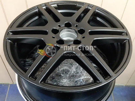 Покраска диска в чёрный матовый