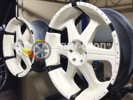 Покраска в два цвета